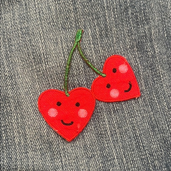 Boden Denim Overall Dress with Cherry 🍒 Patch - Picture 3 of 6